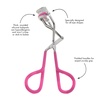 image:imageTweezerman Comfort Grip Eyelash Curler for All Eye Shapes Neon PinkNeon Pink