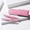 image:imageTweezerman Exclusive Petite Tweeze Set for Eyebrows with Case Tea Rose