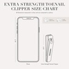 image:imageTweezerman Extra Strength Toenail Care Kit Clipper amp Mini Cuticle PushyToenail Clipper