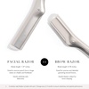 image:imageTweezerman Facial Razor Stainless SteelStainless Steel Facial Razor