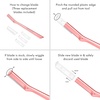 image:imageTweezerman Facial Razor Stainless SteelTea Rose Facial Razor