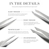 image:imageTweezerman Mini Slant TweezerTweezerman Tweezers for Eyebrows LilacNYC Mini Tweezer