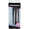 image:imageTweezerman Petite Tweeze Set for Eyebrows with Travel Case Black2 Piece Set