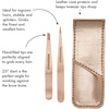 image:imageTweezerman Petite Tweeze Set for Eyebrows with Travel Case Rose GoldRose Gold Petite Tweezer Set