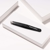 image:imageTweezerman Slant Tweezer  Tweezerman Tweezers for Eyebrows Dusted Onyx1 Count Pack of 2
