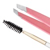 image:imageTweezerman Slant Tweezer Tweezerman Tweezers for Eyebrows Purple WisteriaTea Rose Full Slant Tweezer  Brush