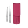 image:imageTweezerman Petite Tweeze Set for Eyebrows with Travel Case Pink CasePink Case