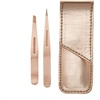 image:imageTweezerman Petite Tweeze Set for Eyebrows with Travel Case Rose GoldRose Gold Petite Tweezer Set