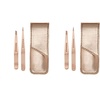 image:imageTweezerman Petite Tweeze Set for Eyebrows with Travel Case Rose GoldRose Gold Petite Tweezer Set Pack of 2