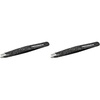 image:imageTweezerman Slant Tweezer  Tweezerman Tweezers for Eyebrows Dusted Onyx1 Count Pack of 2