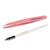 image:imageTweezerman Slant Tweezer Tweezerman Tweezers for Eyebrows Purple WisteriaTea Rose Full Slant Tweezer  Brush