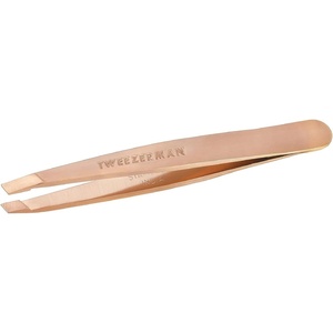 image:imageTweezerman Mini Slant TweezerTweezerman Tweezers for Eyebrows LilacRose Gold Mini Tweezer