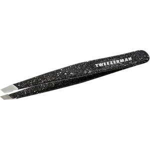 image:imageTweezerman Slant Tweezer  Tweezerman Tweezers for Eyebrows Dusted Onyx1 Count Pack of 1