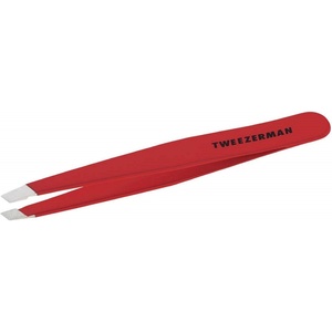 image:imageTweezerman Slant Tweezer  Tweezerman Tweezers for Eyebrows Neon PinkSignature Red