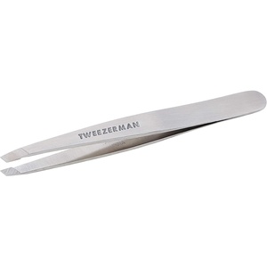 image:imageTweezerman Slant Tweezer  Tweezerman Tweezers for Eyebrows Neon PinkSilver