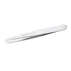 image:imageTweezerman Slant Tweezer  Tweezerman Tweezers for Eyebrows Platinum SilverPlatinum Silver