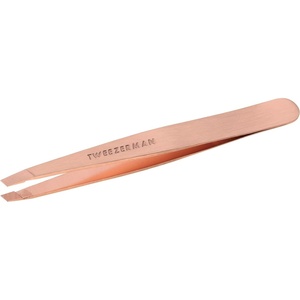 image:imageTweezerman Slant Tweezer  Tweezerman Tweezers for Eyebrows Rose GoldRose Gold