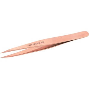 image:imageTweezerman Stainless Steel Point Tweezer for Eyebrows Rose GoldRose Gold