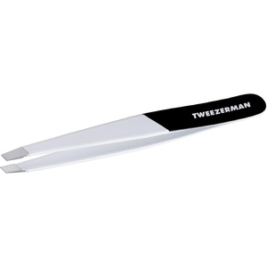 image:imageTweezerman Stainless Steel Slant Tweezer  Eyebrow Tweezers for Women and Men Midnight Strike