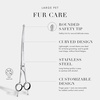 image:imageTweezerman 7 Pet Grooming ShearsSafety Round Tips for Dogs amp Cats9 Shears
