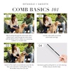 image:imageTweezerman DualSided Detangling CombWide Toothed amp Fine Toothed for Pets