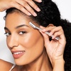 image:imageTweezerman Eyebrow Razor with 3 Replacement Blades amp Safety CapStainless Steel Brow Razor