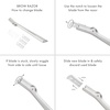 image:imageTweezerman Eyebrow Razor with 3 Replacement Blades amp Safety CapStainless Steel Brow Razor