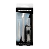 image:imageTweezerman Eyebrow Razor with 3 Replacement Blades amp Safety CapStainless Steel Brow Razor wMini Tweezer