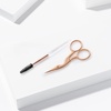 image:imageTweezerman Eyebrow Shaping Scissors amp Brush Stainless SteelRose Gold
