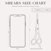 image:imageTweezerman Stainless 2000 Styling Shears  55  Scissors for Women amp Men