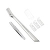 image:imageTweezerman Eyebrow Razor with 3 Replacement Blades amp Safety CapStainless Steel Brow Razor wMini Tweezer