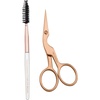 image:imageTweezerman Eyebrow Shaping Scissors amp Brush Stainless SteelRose Gold