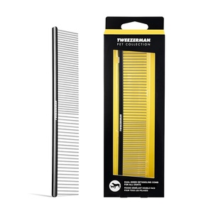 image:imageTweezerman DualSided Detangling CombWide Toothed amp Fine Toothed for Pets