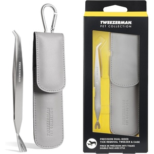 image:imageTweezerman Pet Dog amp Cat Tick Remover Tweezer Kit with Case