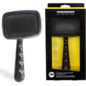 image:imageTweezerman Slicker Brush for PetsGrooming Brush with Coated BristlesLarge